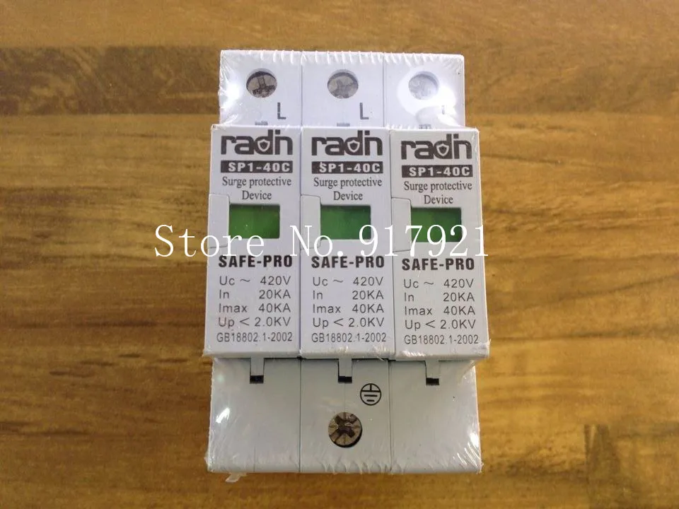 

[ZOB] 40KA Layton SP1-40C 3 P/1 PC SAFE-PRO lightning устройство защиты от перенапряжения 3 подлинный новый-5 шт./лот