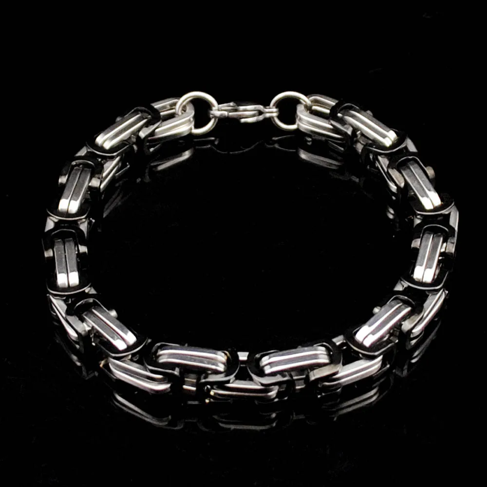 Мужские браслеты ювелирные изделия стиль рок панк Византийский искусственная