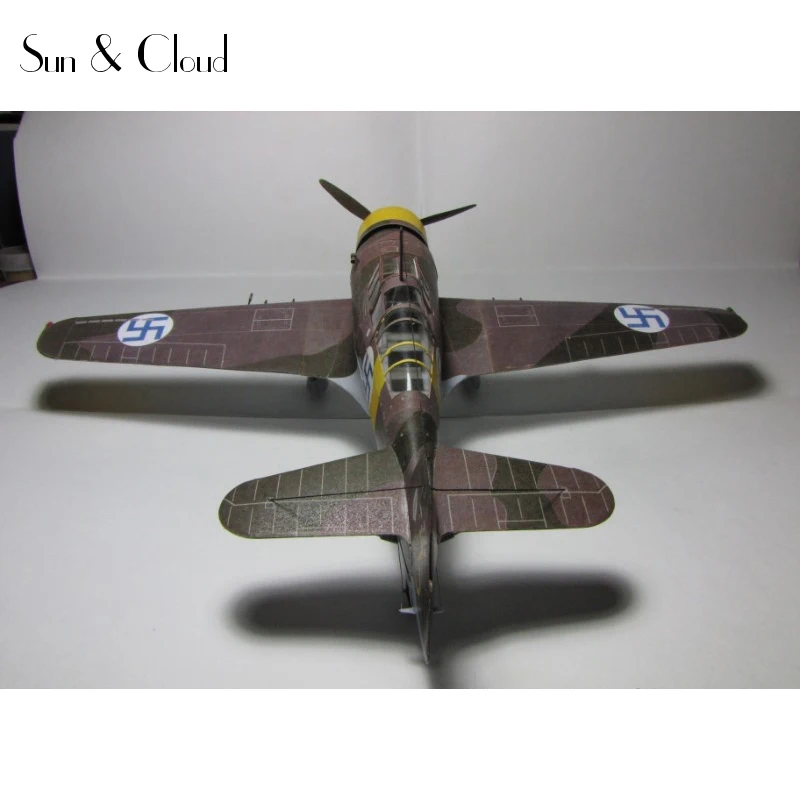 3D Fokker D. ХI самолёт в масштабе 1:32 модель самолета из бумаги для сборки ручная