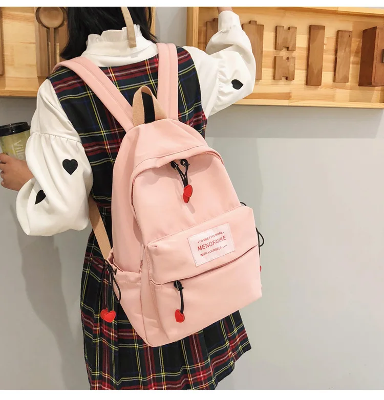 Рюкзак в консервативном стиле, нейлон, черный,, женский рюкзак, для студентов, школьная сумка для девочек, большой, Повседневный, Молодежный, водонепроницаемый, рюкзак, Новинка