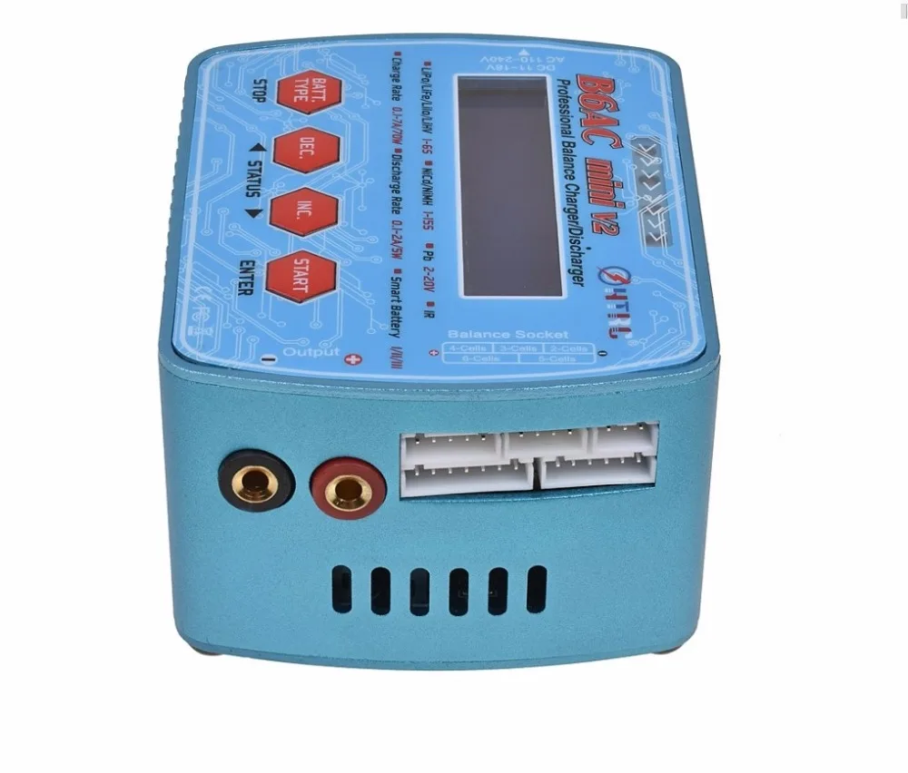 HTRC iMax B6 мини V2 80 Вт цифровой RC батарея баланс зарядное устройство PB Lipo Lihv LiIon LiFe NiCd NiMH умный аккумулятор Dis зарядное устройство