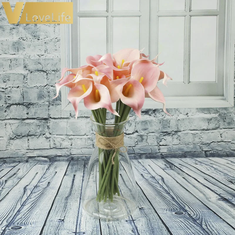 10 шт. Искусственные цветы Calla Lily PE Foam букет для украшения свадьбы подарок на день