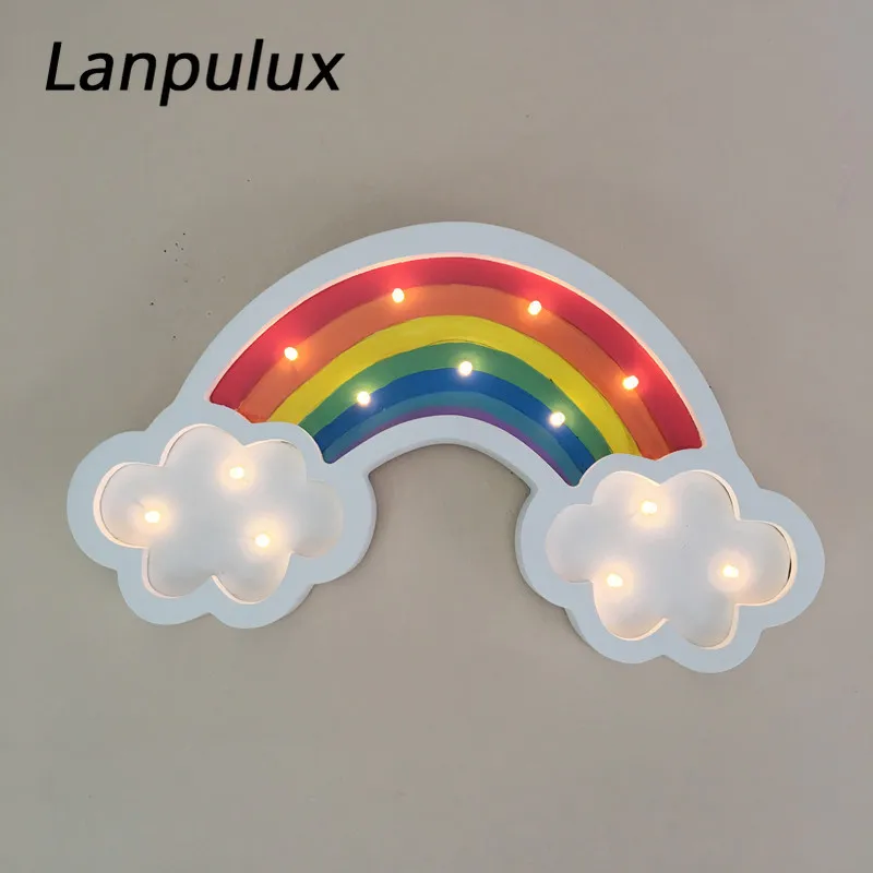 Lanpulux красочный Радужный Ночной светильник притягательные настенные
