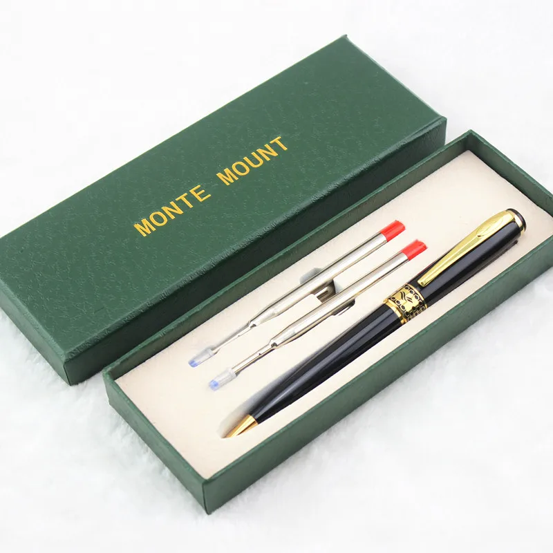 Оригинальная металлическая шариковая ручка с чехлом для рождественского