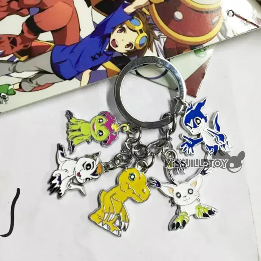 5 в 1 мультяшный Цифровой Монстр-брелок цифровой автомобильный брелок ювелирные