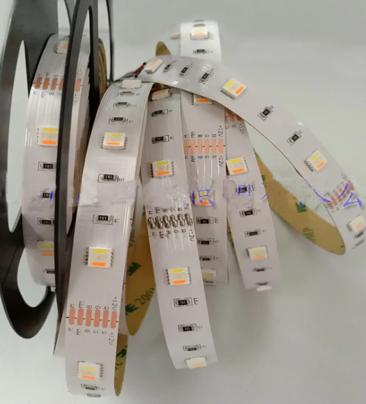 30led per meter Новая светодиодная лента RGB+ CCT SMD 5050 RGB Светодиодная лента 5 м DC 12 В RGBCCT 5 в 1 Fita 30 светодиодный 60 Светодиодный на метр светодиодный светильник гибкая лента - Испускаемый цвет: 30led per meter