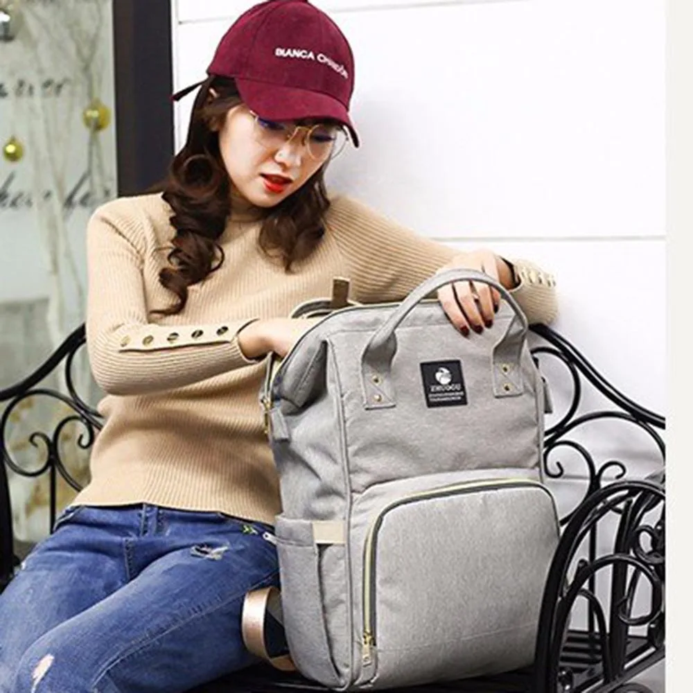 

Baby Diaper Bags backpack Baby Multi-Function Travel Large Capacity Nappy Nursing Mom waterproof shoulder zippered handbag