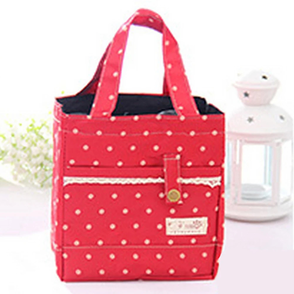 Portable Lace Thermal Insulated Lunch Box Tote Cooler Bag Bento Pouch Food Storage Container Girl Women Picnic 38 | Дом и сад