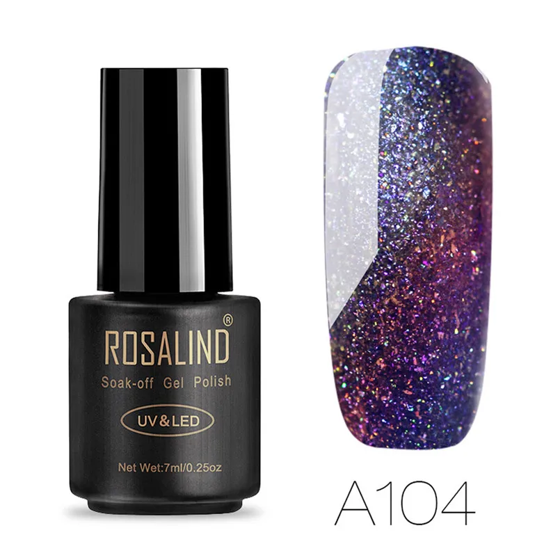 ROSALIND 7 мл хамелео гель лак для ногтей Дизайн маникюрный УФ светодиодный vernis a ongle
