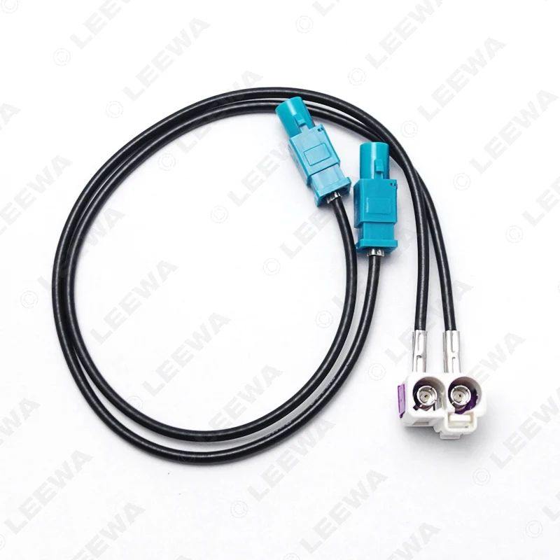 Адаптер радиоантенны LEEWA 5X OEM 2 мама-2 папа FAKRA II для VW Jetta/Golf MK5/MK6/Passat B6/B7/Tiguan
