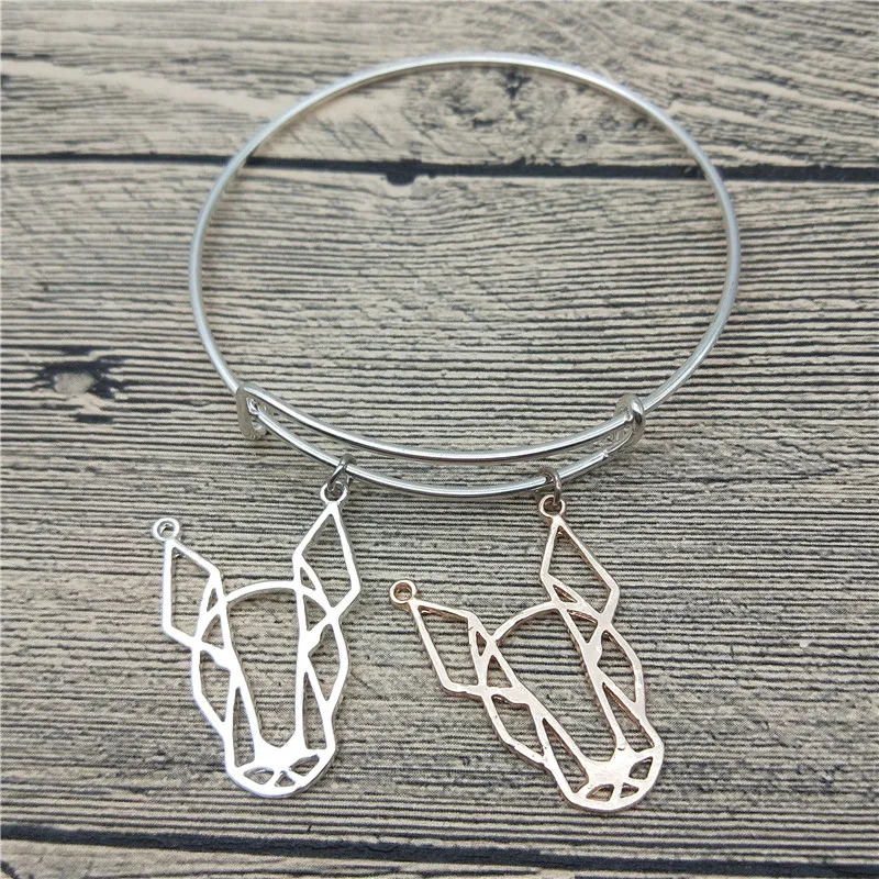 Новые браслеты Origami Bull Terrier: милые браслеты с животными в стиле моды Pet Jewellery.