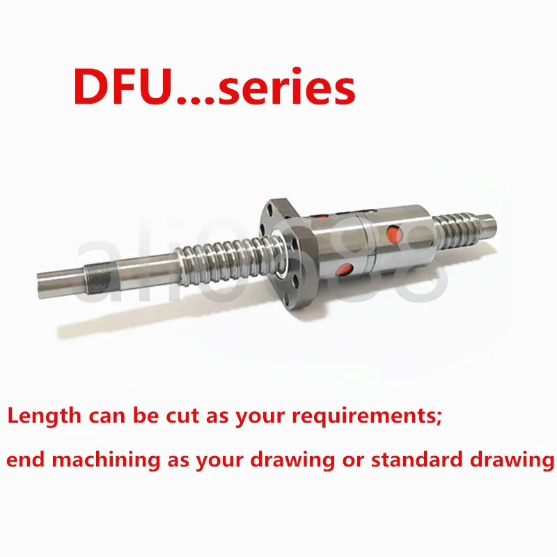1 шт. высокая прочность DFU1605 шарикового винта DFU1605 DFU2005 DFU2505 DFU3205 DFU3210 DFU4005 DFU4010 двойная шариковая гайка