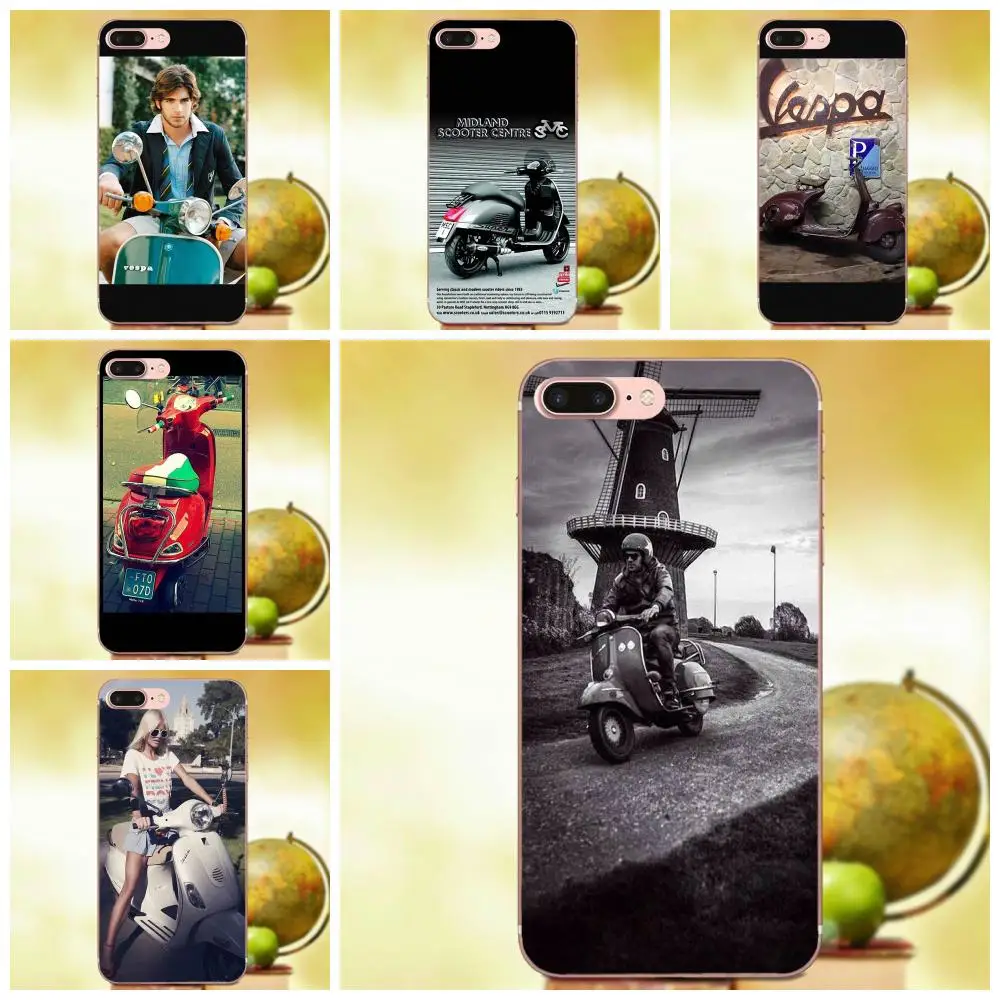 Vespa скутер бренд для Xiaomi Redmi Note 2 3 3S 4 4A 4X 5 5A 6 6A Pro Plus роскошный качественный чехол