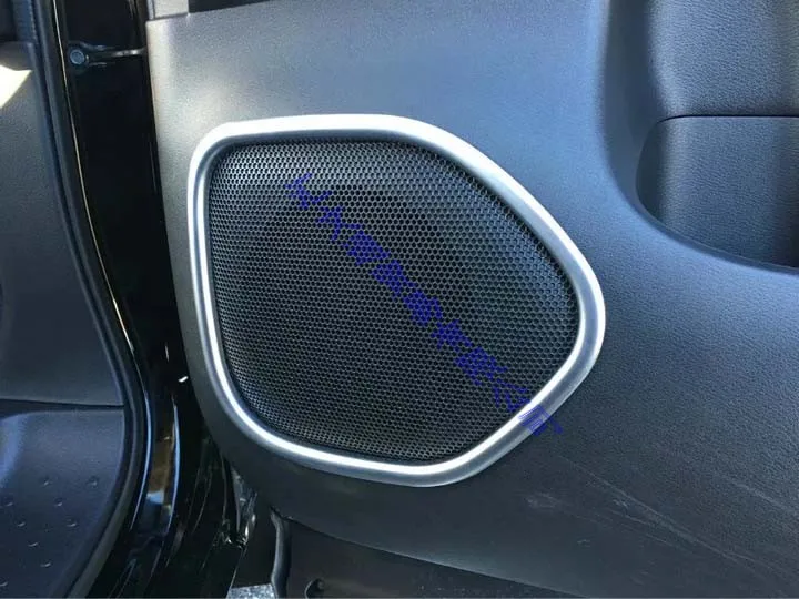 For NISSAN SERENA C27 2017 2018 2019 ABS Chrome Matte Speaker Cover Interior Trim Side Door Stereo Bezel Collar Ring Garnish | Автомобили