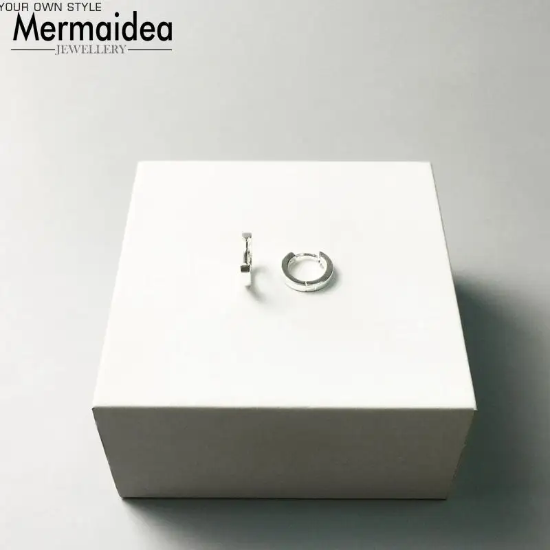 Hinged Hoop Earrings Creole Classic Trendy Fashion Good Jewerly For Women 2020 Gift silver plated | Украшения и аксессуары