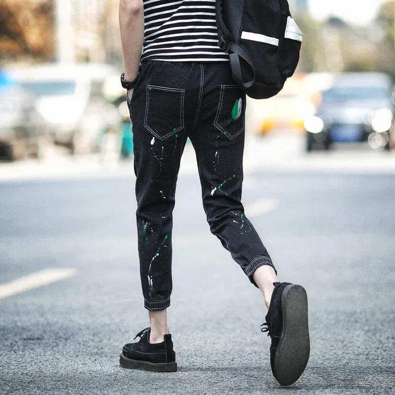 Высококачественные модные ковбойские штаны GD повседневные брюки ручной росписи