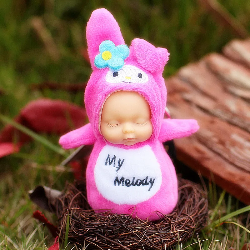 Мода Kawaii Тоторо плюшевый брелок с помпоном Спящая кукла брелок для женщин аксессуары для сумок автомобильный брелок