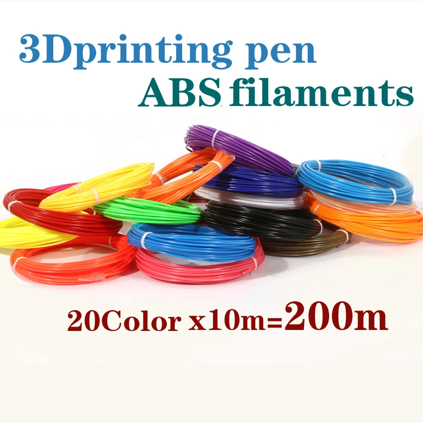 Abs 1 75 мм нить 20 видов цветов 3d печать Ручка пластиковый Принтер abs ручки