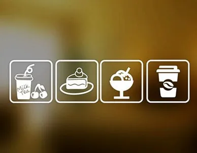 Знак обслуживания молочный пузырь чайный магазин сладкое мясо десерт мороженое