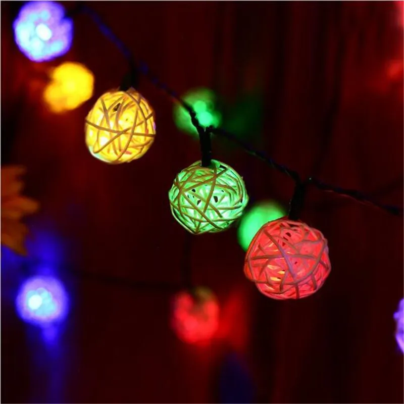 Фея и формирующая листы для кровли 4 м 20 LED многоцветный ротанговая Пальма клубок