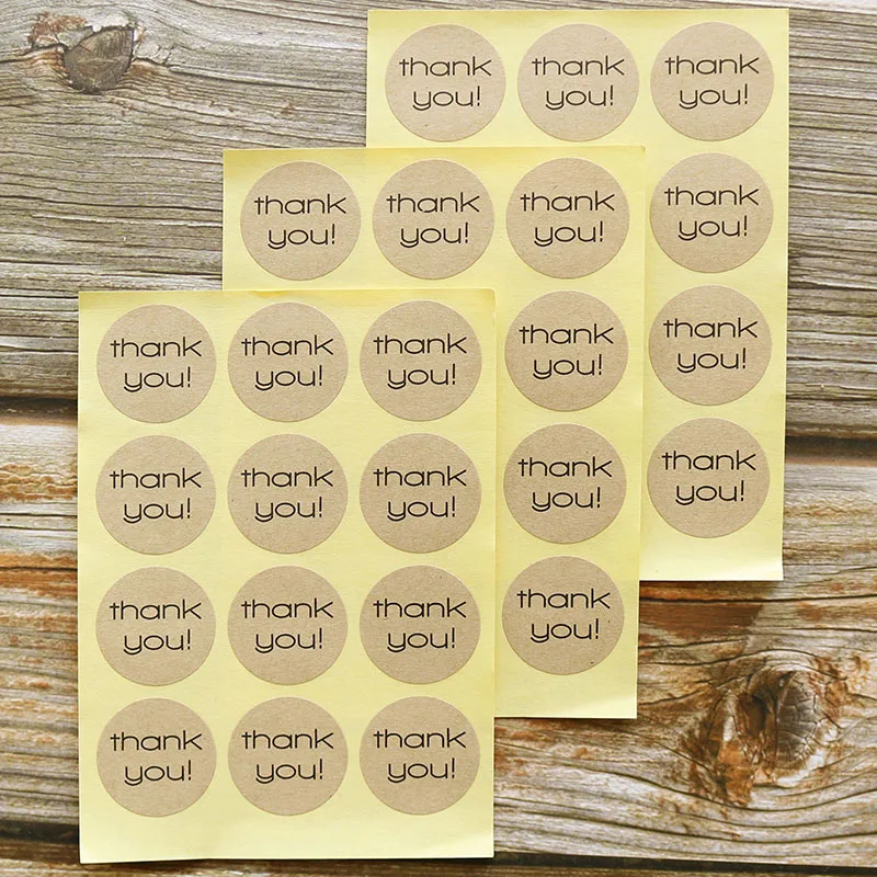 120 шт. бумажные этикетки из крафт бумаги 3 см|sticker for wedding|for weddingwedding stickers |
