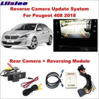 car reverse rear view camera for peugeot 408 2018 original screen upgrade interface reverse parking camera decoder module