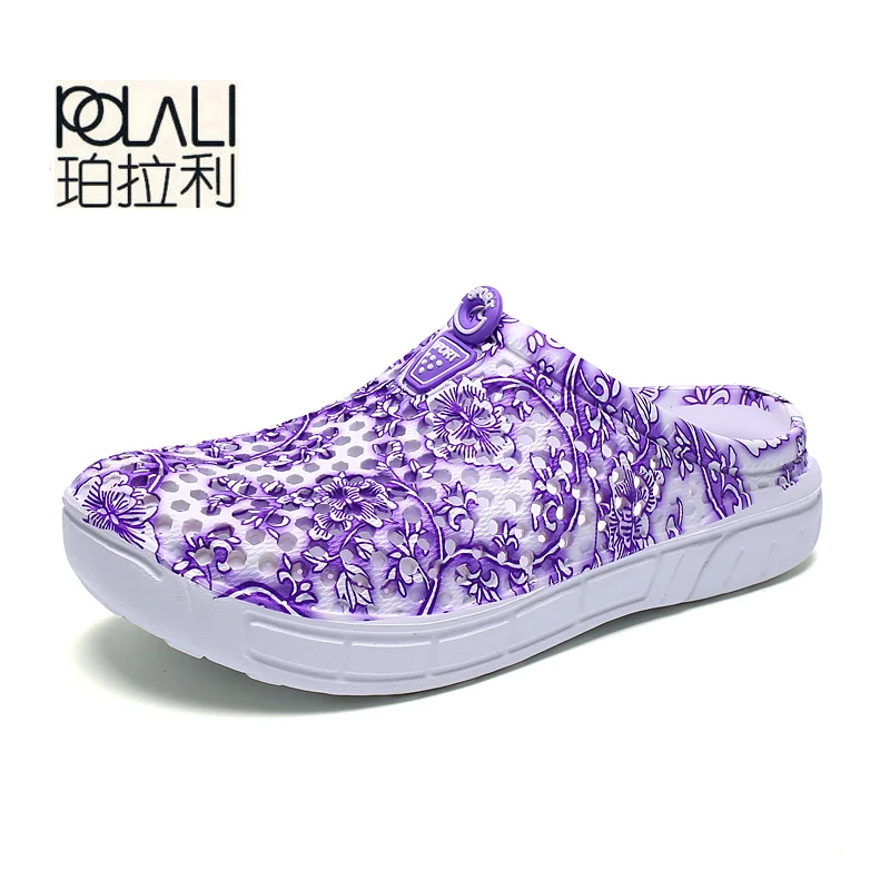 163R-Purple Женские повседневные Сабо; дышащие пляжные сандалии; тапочки ко Дню Валентина; Летние слипоны; женские Вьетнамки; домашняя обувь для женщин - Цвет: 163R-Purple