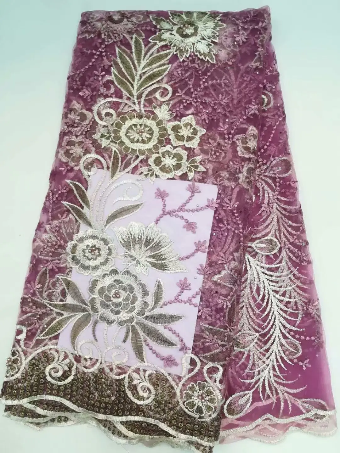 Модный дизайн Африканский тюль-lace-fabric-2018-high-quality-3D Кружева Аппликация из Красного