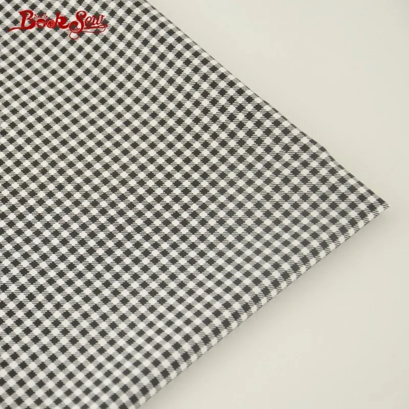 Booksew 100% Cotton Twill Fabric Black And White Checks Design Home Textile Bed Sheet Quilting Tecido For Baby DIY Patchwork | Дом и сад