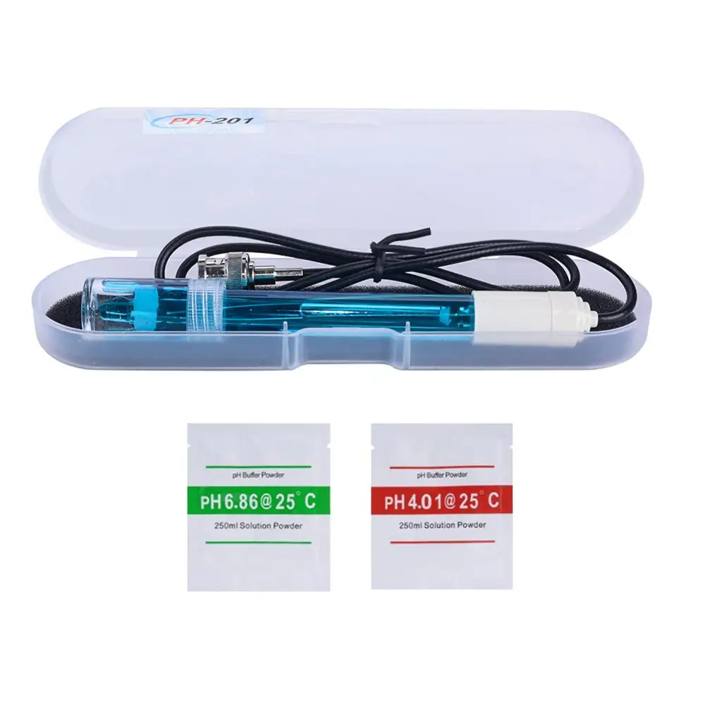 blue and two powder Yieryi PH электродный датчик разъем BNC зонд бассейн воды завод промышленности эксперимент лаборатория PH композитный электрод Ручка Тип - Цвет: blue and two powder