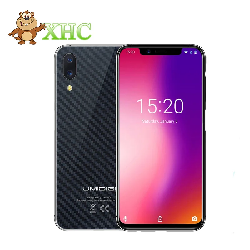 UMIDIGI One Pro 4 Гб + 64 смартфоны две задней камеры лицо ID 5 9 дюймов Android 8 1 Беспроводная