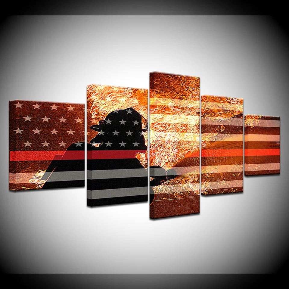 Огонь Национальный головной убор-комплект из 5 шт. обои современный модульный