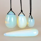 Просверленные иони яйца с йони-Палочка Набор из опалита ручной работы для женщин Кегель упражнения подтяжки Вагинальные мышцы Бэн ва мяч