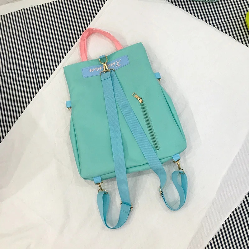 Модный женский рюкзак для колледжа контрастных цветов школьные ранцы девочек