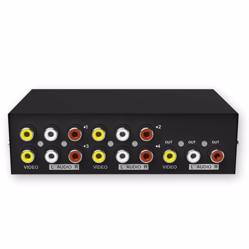 MT-viki 4 порта композитный 3 RCA Видео Аудио AV Переключатель коробка селектор в 1 Out 4x1