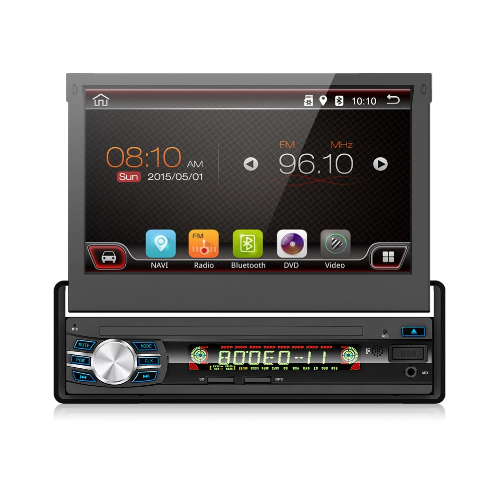 1 Din Android 6 0 Автомобильный gps навигационный плеер радио музыка Bluetooth Камера заднего