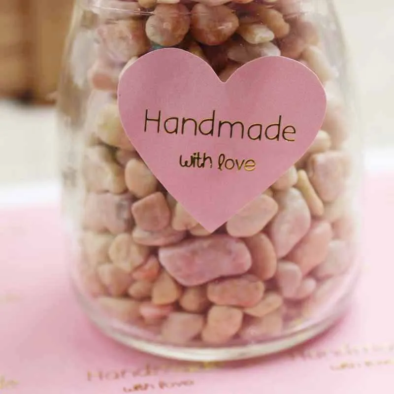 1000 шт. многоцветные самоклеящиеся наклейки в форме сердца самодельные ручной