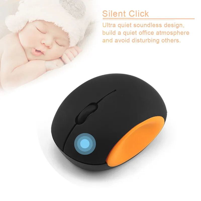2019 новая Бесшумная мини-мышь 2 4 ГГц с беспроводной зарядкой мультяшная