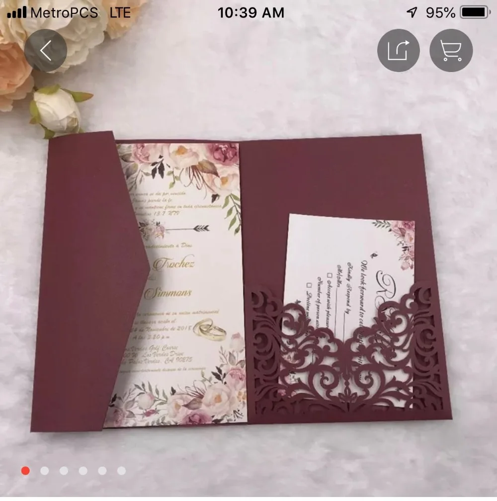 3D Любовь замок Темно Синие Свадебные Пригласительные открытки деликатная