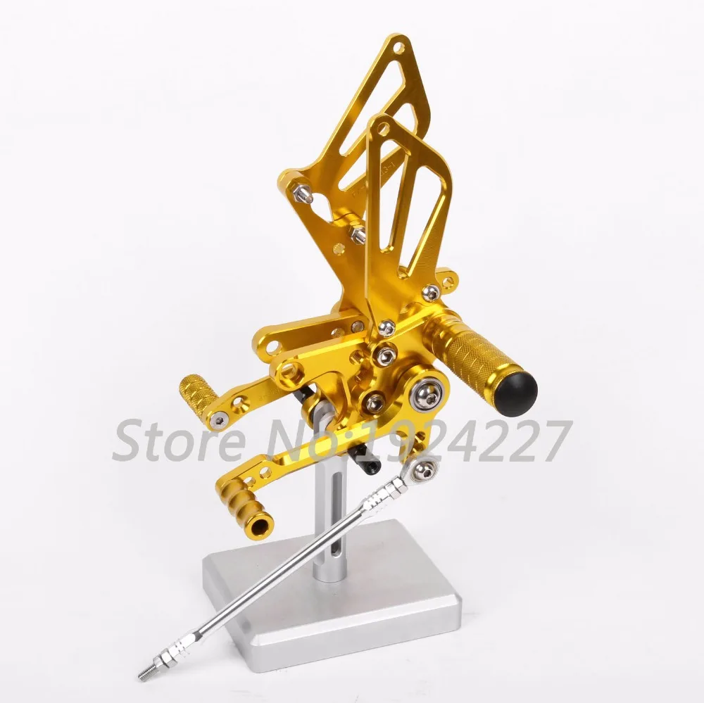 8 видов цветов CNC Rearsets для Suzuki GSXR1000 GSXR600 GSXR750 задний комплект мотоциклетные