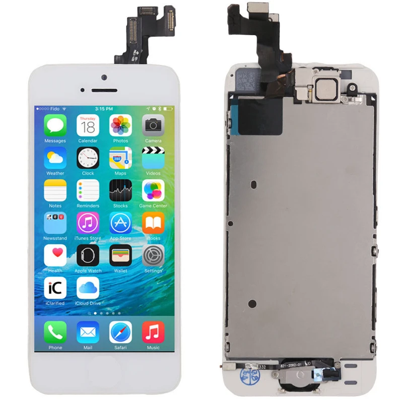 1 шт. полный комплект ЖК-дисплей для iPhone 5S ЖК-экран сенсорный дигитайзер полная