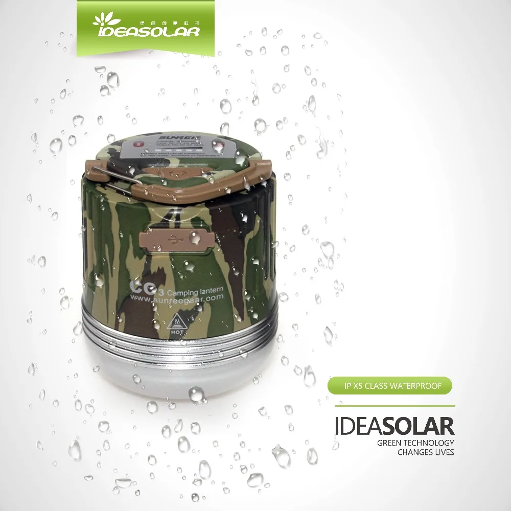 IDEA Солнечная CC3LED лампа для палатки многофункциональная лампа для кемпинга перезаряжаемая