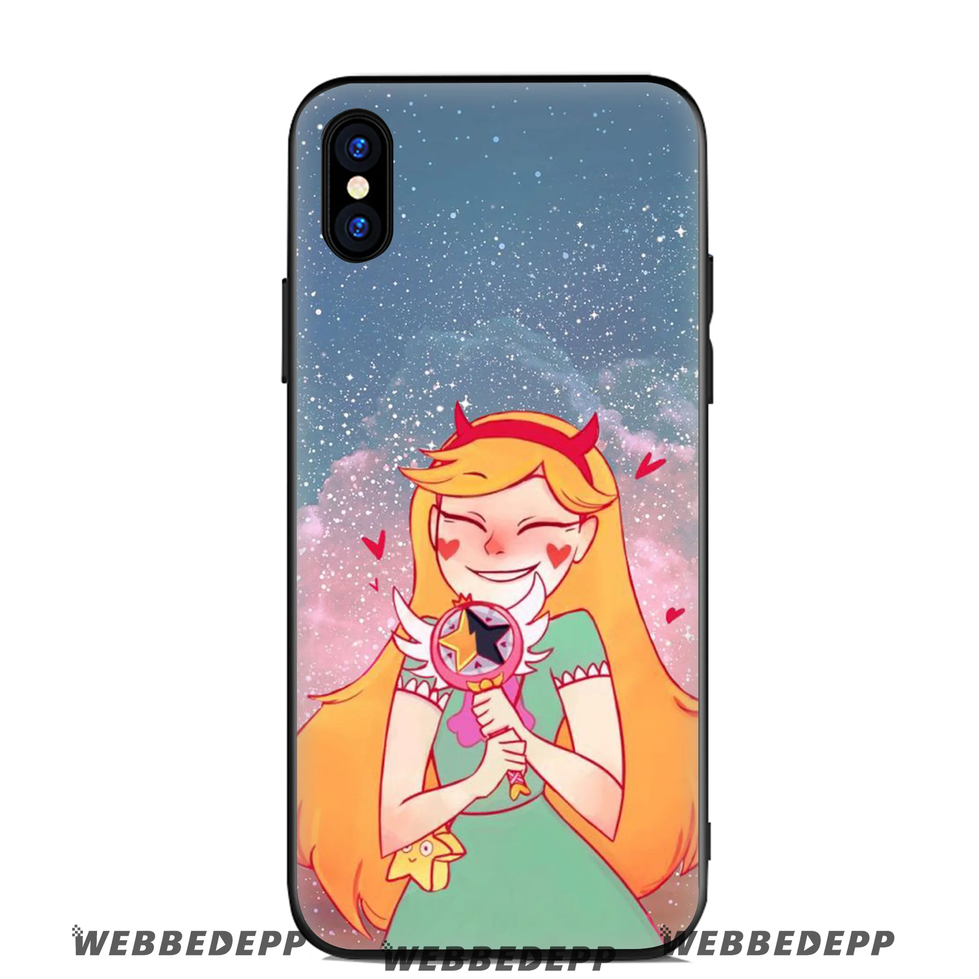 WEBBEDEPP Star vs the Forces of Soft Silicone Case for Apple iPhone 11 Pro Xr Xs Max X or 10 8 7 6 6S Plus 5 5S SE TPU |