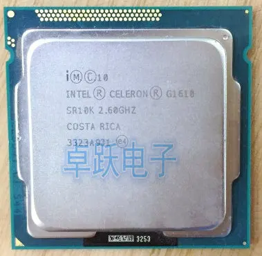 Процессор Intel Celeron G1610 g1610 2 Мб кэш 60 ГГц двухъядерный процессор LGA 1155 для