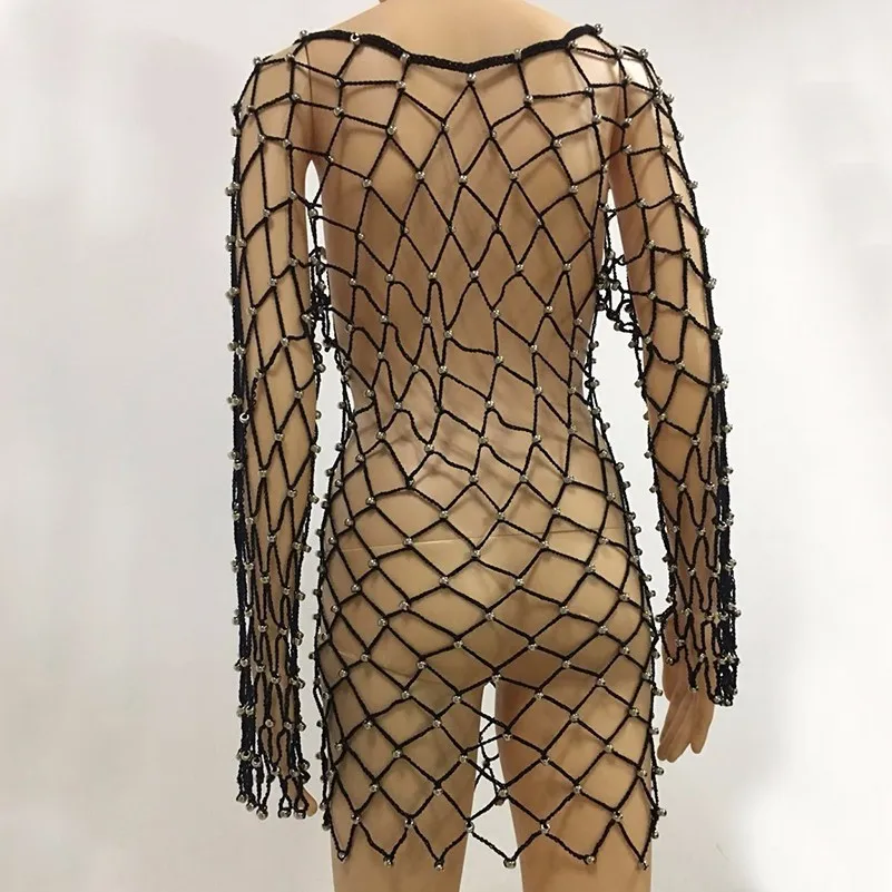 MUXU черное платье Летнее сексуальное прозрачное короткое модное roupa feminina kleider