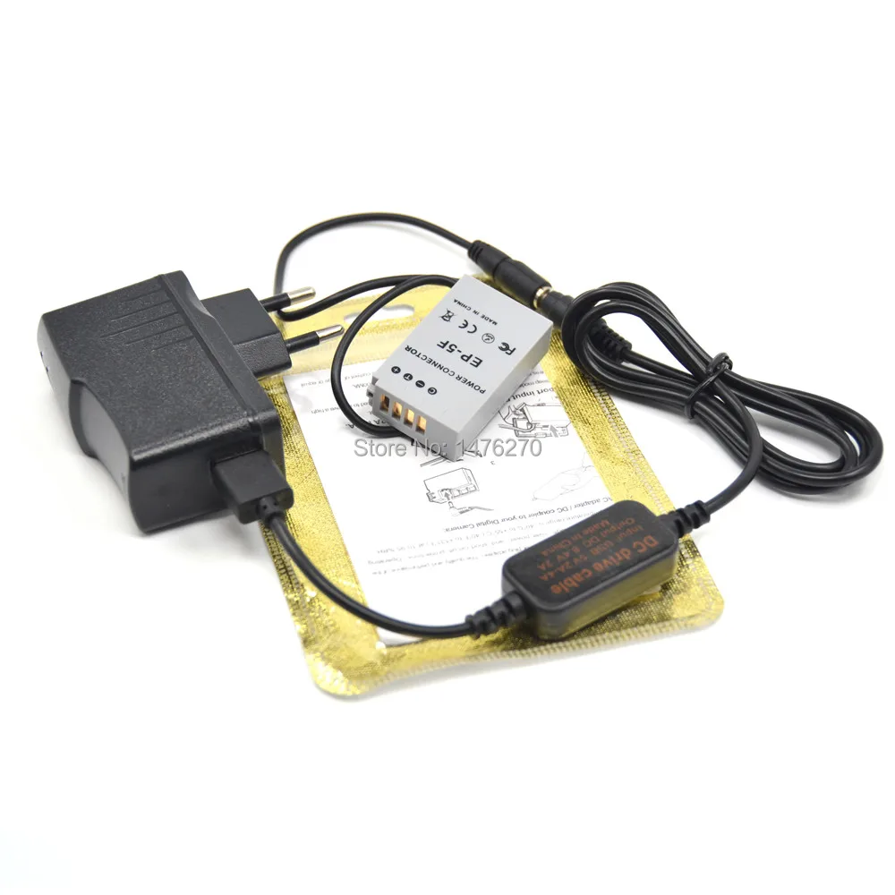 Мобильный Внешний аккумулятор зарядное устройство usb кабель EH5+ 5V3A USB адаптер+ EP-5F DC муфта EN-EL24 ENEL24 муляж батареи для камеры Nikon 1 J5 1J5