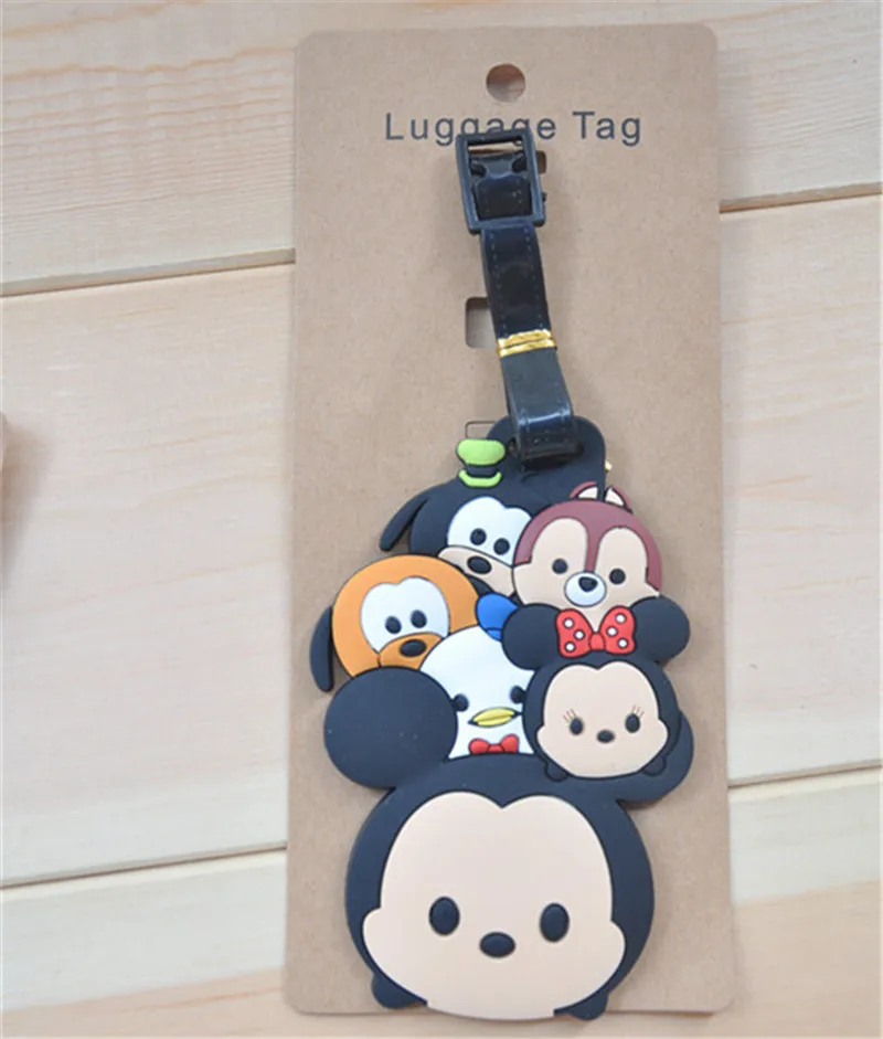 Дисней Tsumtsum Микки Стюарт Дональд Дак багажная бирка оригинальный мультяшный
