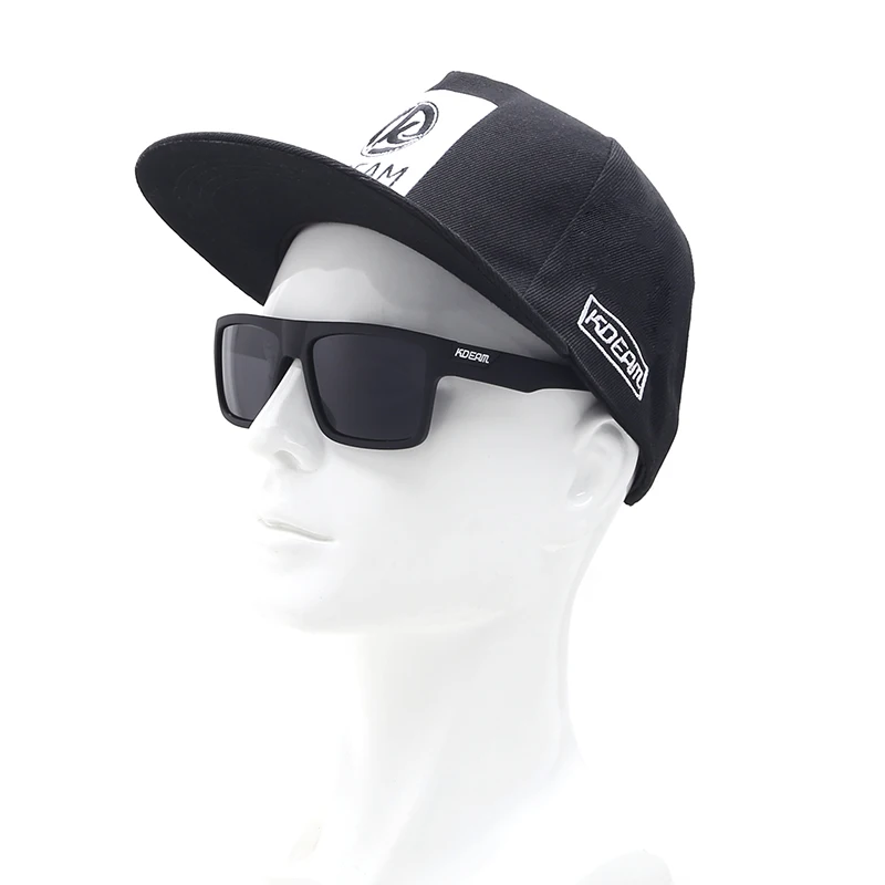Мужские спортивные поляризационные очки KDEAM крутые черные солнцезащитные в