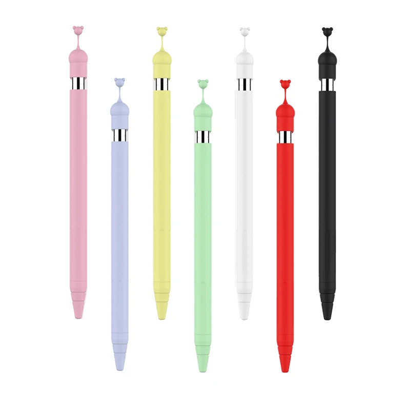 Мягкий силиконовый чехол для Apple Pencil Case iPad Cap Tip Cover Holder Tablet Touch Pen Stylus Pouch Sleeve