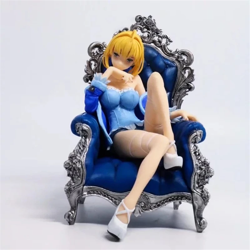 Аниме сексуальная фигурка Fate Stay Night Nero Saber предварительно окрашенные фигурки из